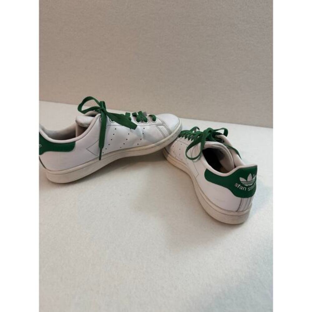 Adidas Men's Originals Stan Smith Leather Tennis Trainers White Green 7.5